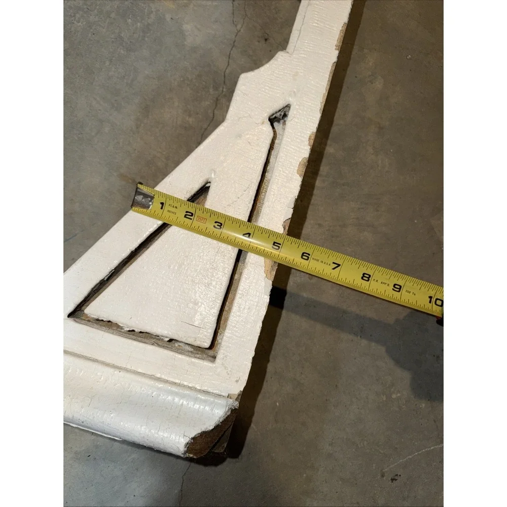 Pair Of 25in antique White wooden‎ corbels Vintage
